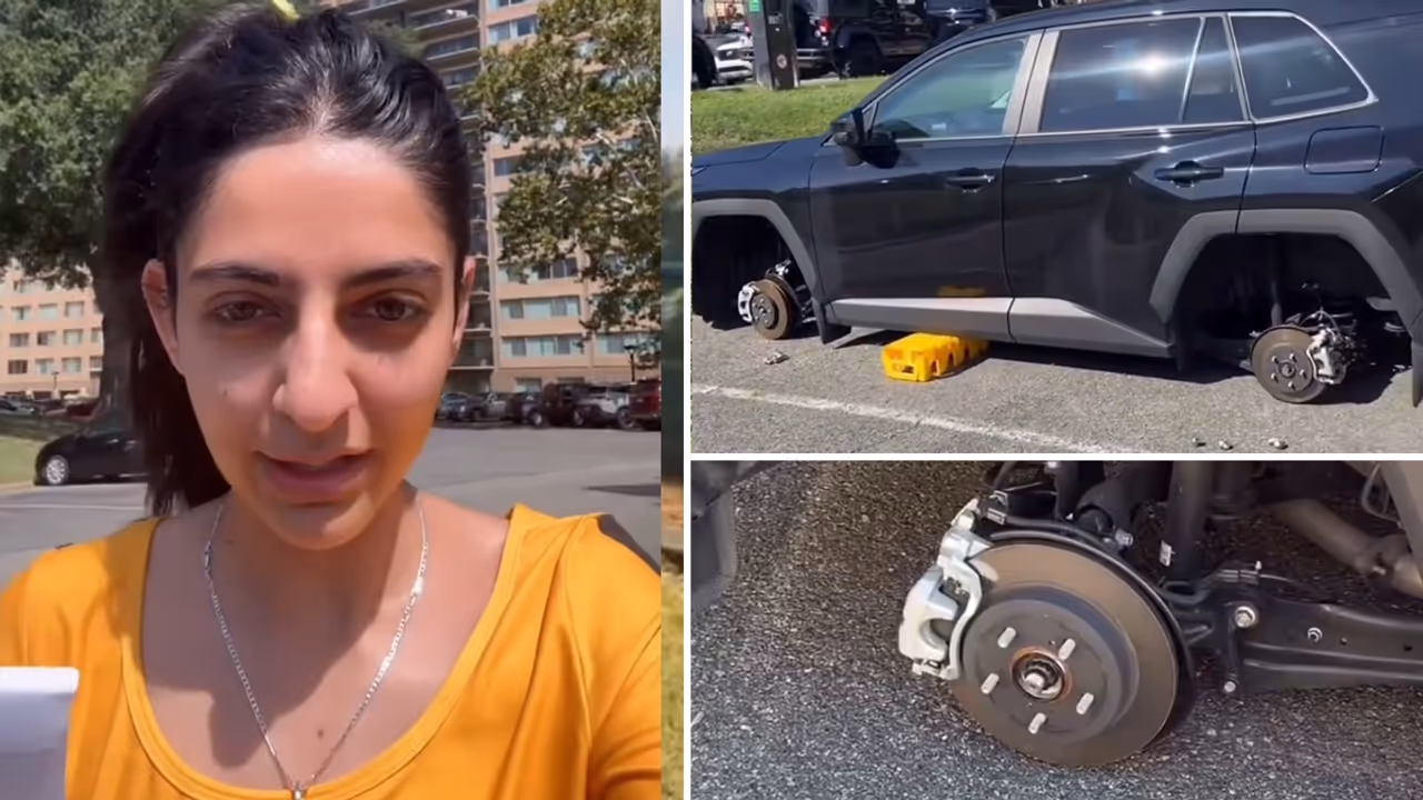 All 4 Wheels Gone! Indian Woman’s Shocked Reaction to Brother’s Car Theft Goes Viral | WATCH All 4 Wheels Gone! Indian Woman’s Shocked Reaction to Brother’s Car Theft Goes Viral | WATCH