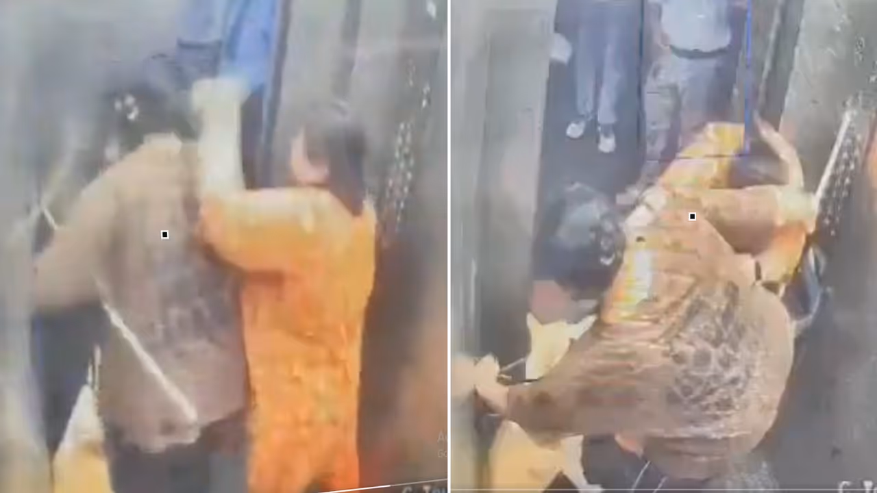 Ghaziabad Shocker: Woman Slaps Teacher, Pulls Her Hair During Fight Over Pet Dog; CCTV Video Goes Viral (WATCH) Ghaziabad Shocker: Woman Slaps Teacher, Pulls Her Hair During Fight Over Pet Dog; CCTV Video Goes Viral (WATCH)