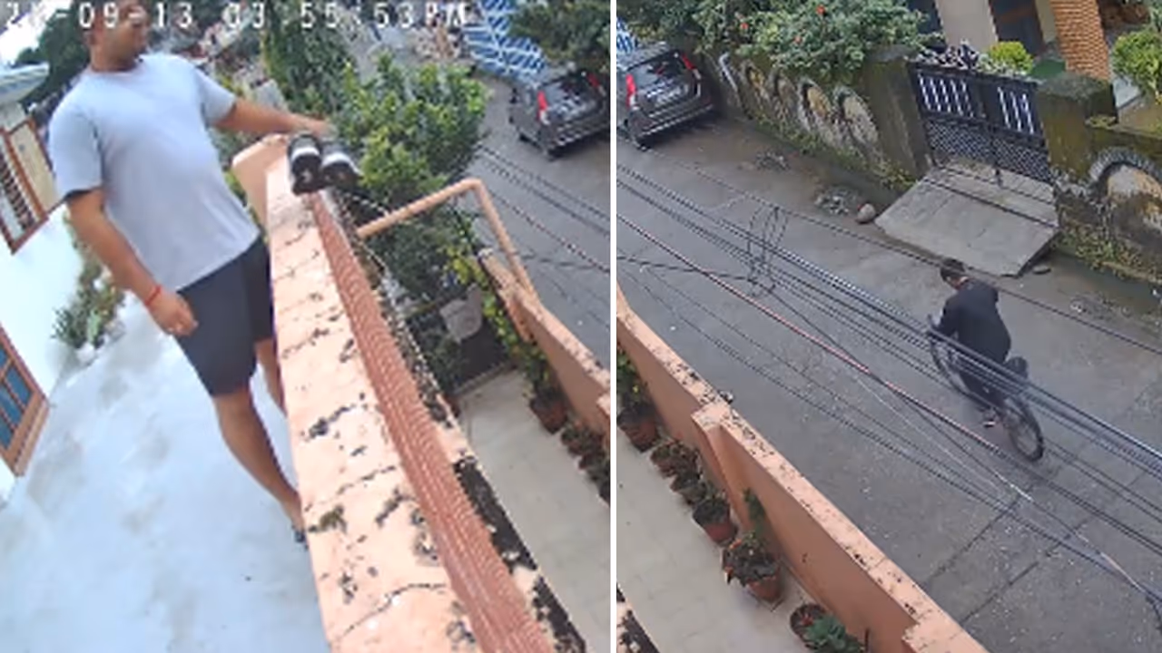 Man Sees Delivery Partner Arrive In Slippers, Gifts Him New Adidas Shoes; Viral Video Melts Hearts Online | WATCH Man Sees Delivery Partner Arrive In Slippers, Gifts Him New Adidas Shoes; Viral Video Melts Hearts Online | WATCH