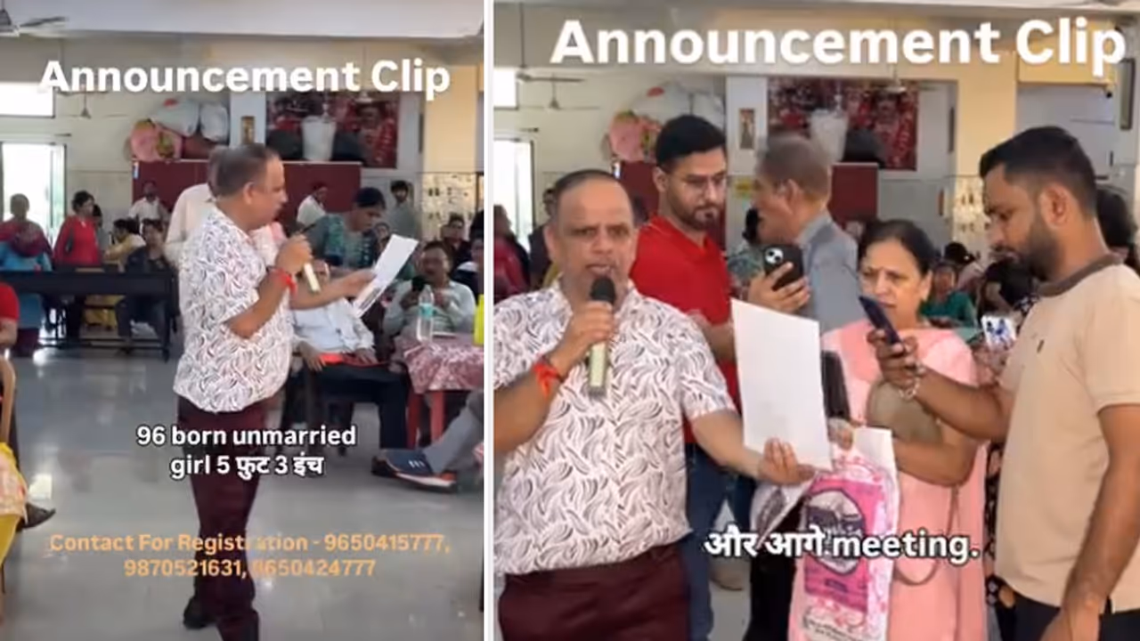 Born in 1996, Earns Rs 90,000: Delhi Matchmaking Event’s ‘Biodata’ Goes Viral, Sparks Buzz Online (WATCH Video) Born in 1996, Earns Rs 90,000: Delhi Matchmaking Event’s ‘Biodata’ Goes Viral, Sparks Buzz Online (WATCH Video)