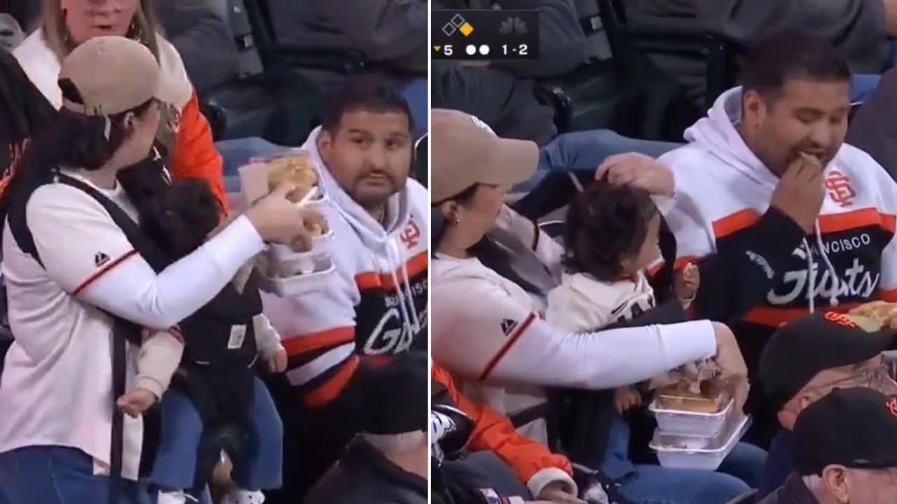 Woman Carries Baby And 3 Plates Of Food While Man Beside Her Just Watches; Video Goes Viral (WATCH) Woman Carries Baby And 3 Plates Of Food While Man Beside Her Just Watches; Video Goes Viral (WATCH)