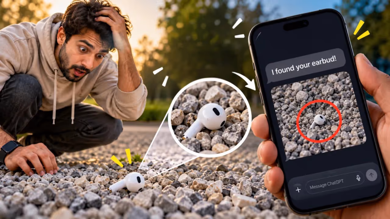 Man Turns To ChatGPT After Losing Earbud At Park, AI Pinpoints Tiny Device In Gravel Within Minutes Man Turns To ChatGPT After Losing Earbud At Park, AI Pinpoints Tiny Device In Gravel Within Minutes