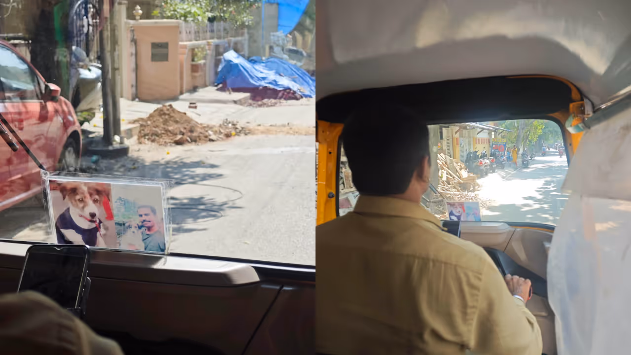 Auto driver’s heartfelt tribute to late pet dog in Bengaluru