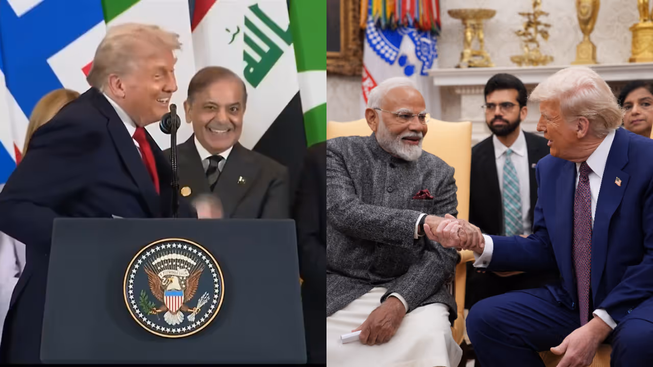 Trump praises PM Modi as “very good friend” with Shehbaz Sharif present