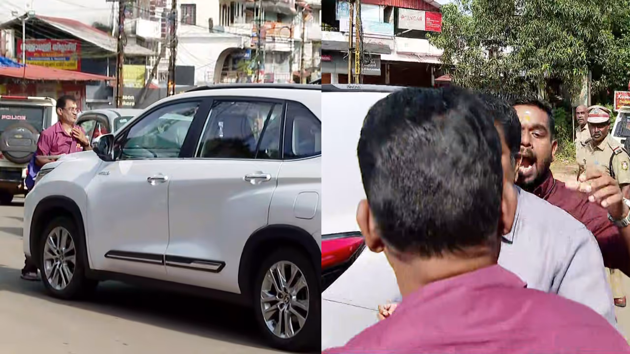 suresh gopi vehicle blocked