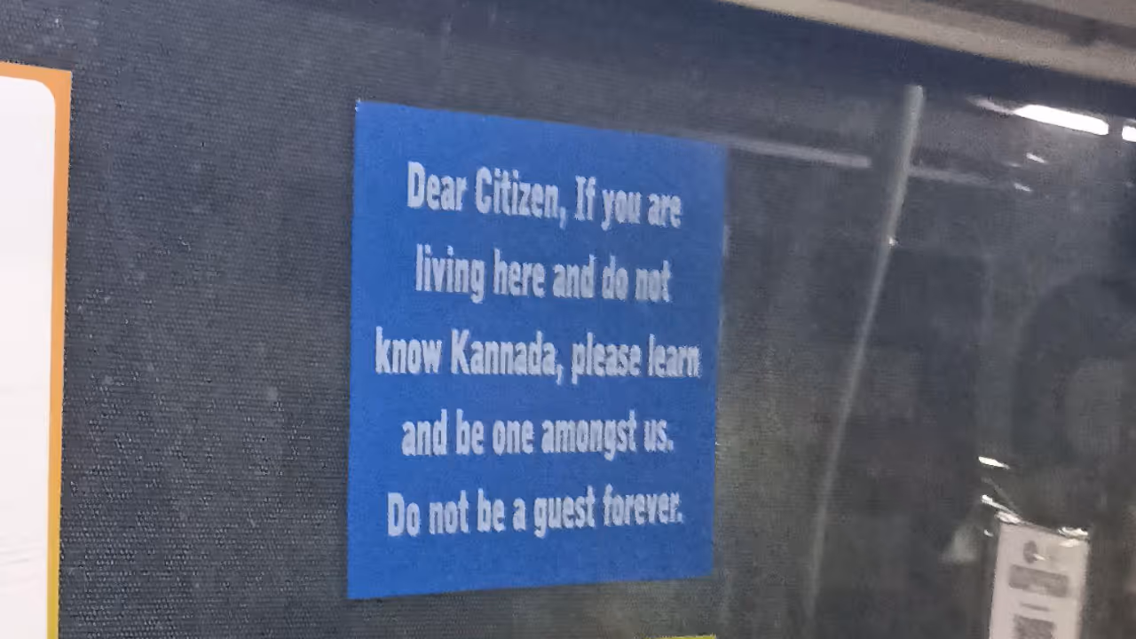 Viral BMTC Bus Message Urges People in Bengaluru to Learn Kannada, Wins Online Praise