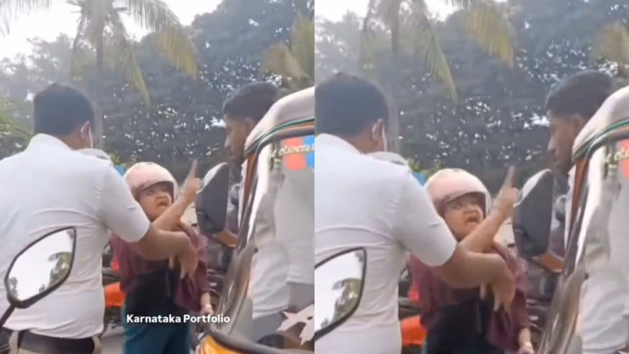 Woman drives wrong way in Bengaluru, hits auto and sparks roadside fight Woman drives wrong way in Bengaluru, hits auto and sparks roadside fight