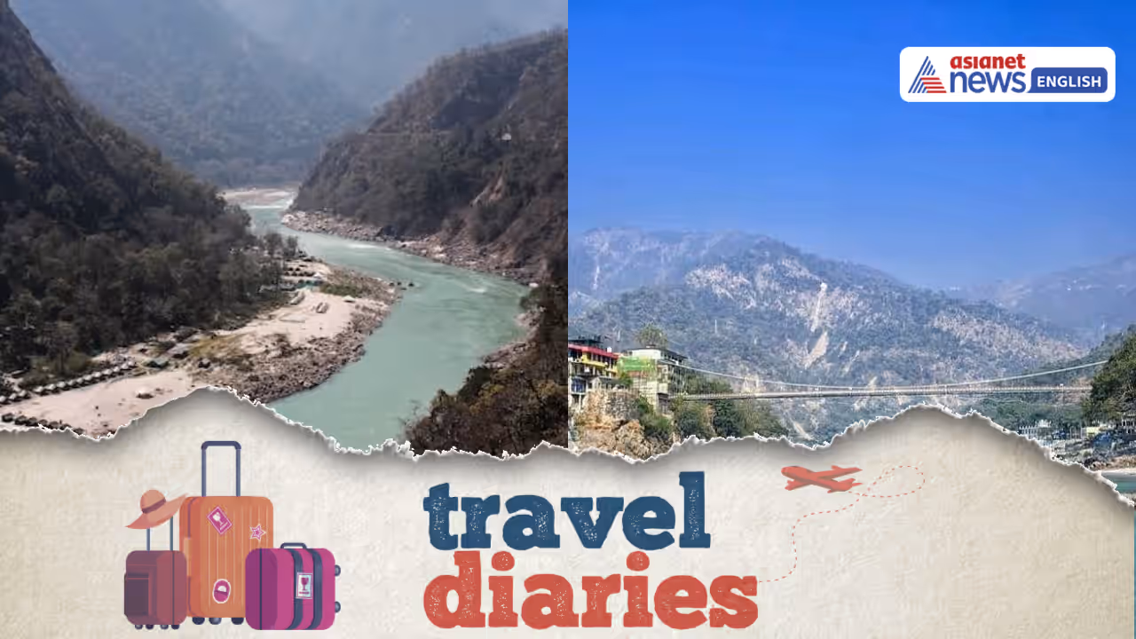 Rishikesh on the Ganga with Himalayan foothills and iconic yoga vibe Rishikesh on the Ganga with Himalayan foothills and iconic yoga vibe