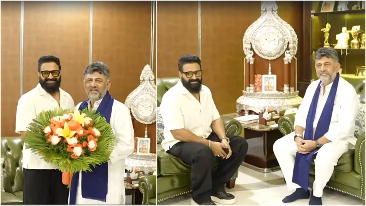 DK Shivakumar Rishab Shetty DK Shivakumar Rishab Shetty