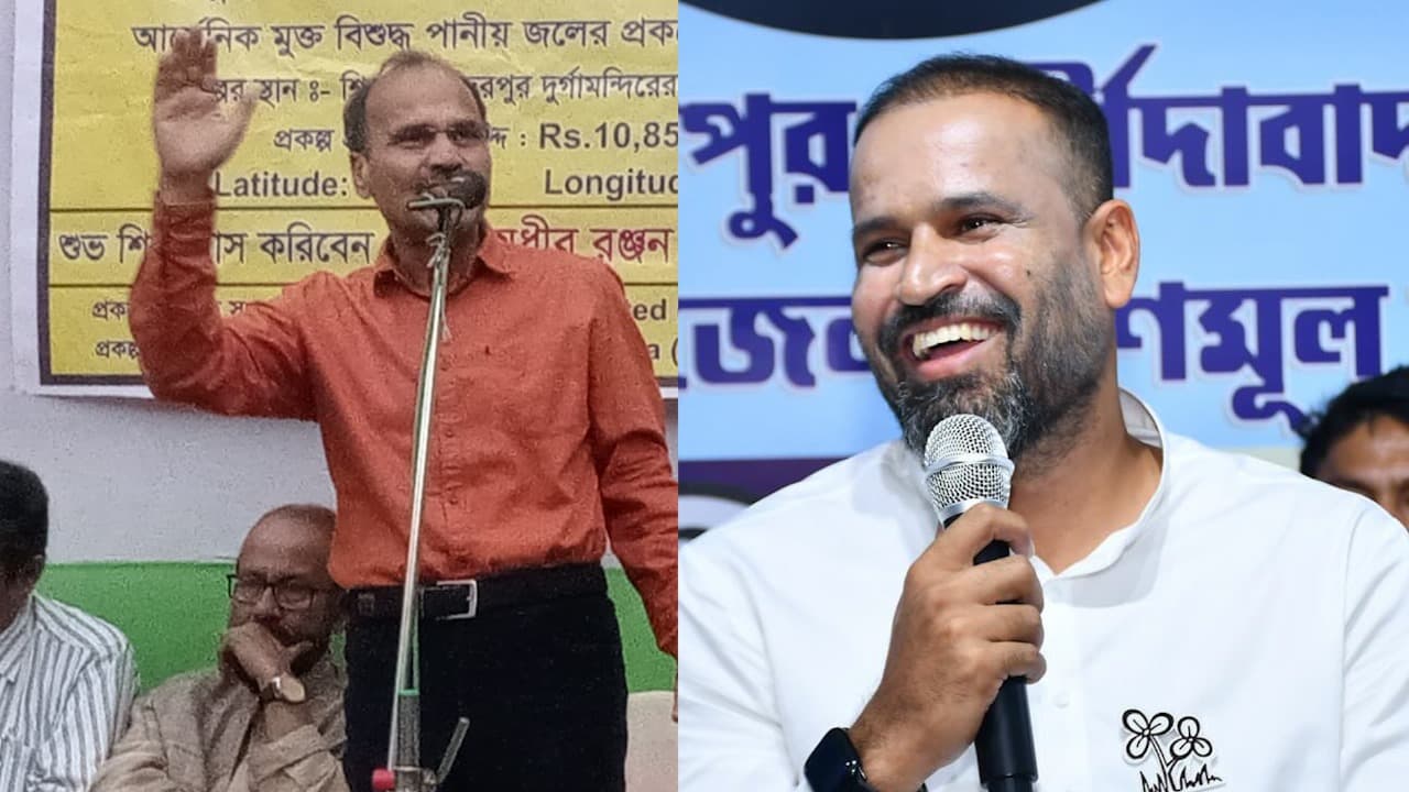 BJP and TMC helped each other in Barhampur says Adhir Chowdhury on Yusuf Pathans candidature bsm BJP and TMC helped each other in Barhampur says Adhir Chowdhury on Yusuf Pathans candidature bsm