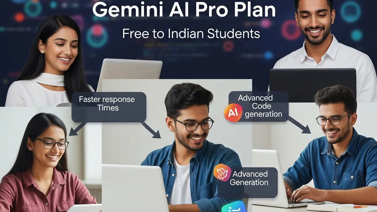 Gemini AI Pro Plan Free for Indian Students