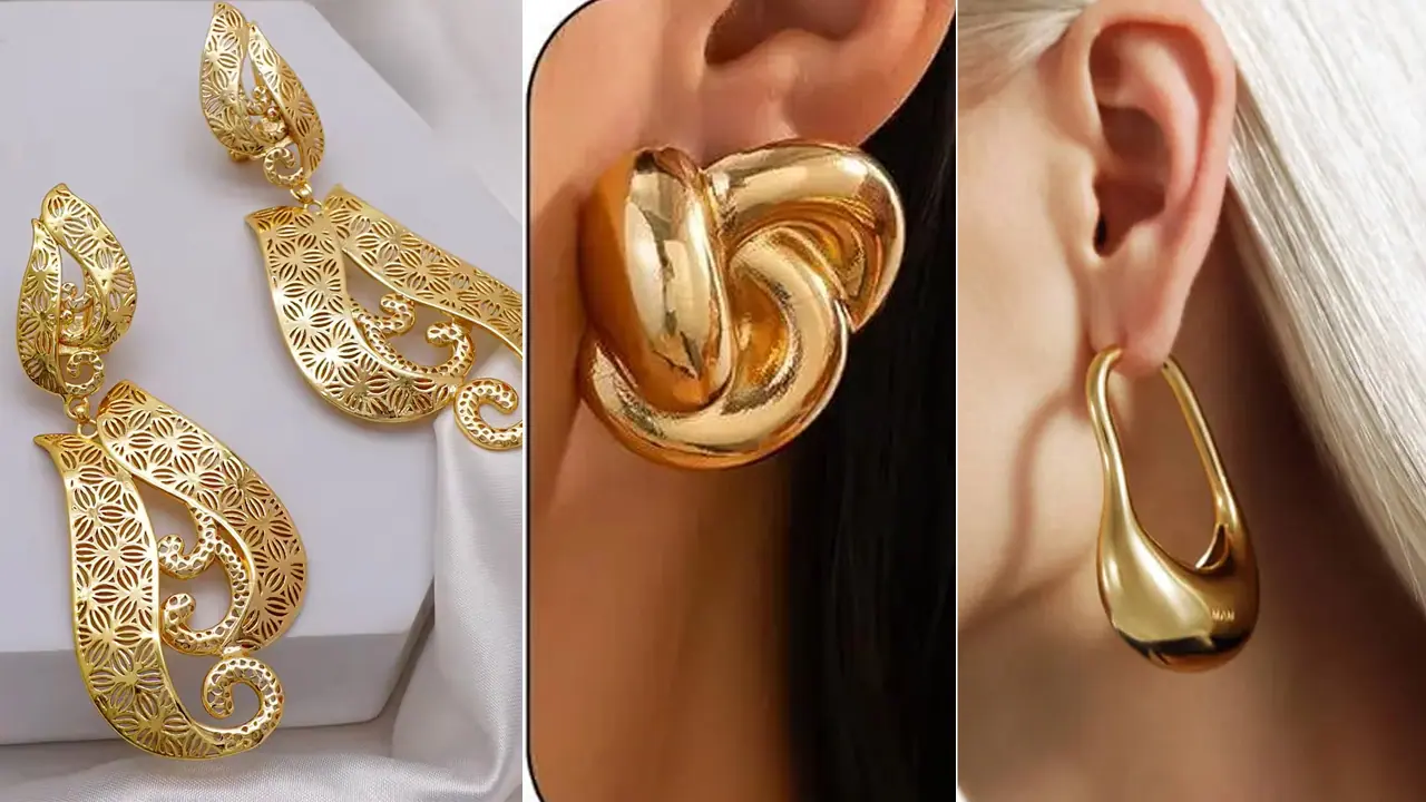 Oversized Gold Earrings 18kt Designs Oversized Gold Earrings 18kt Designs