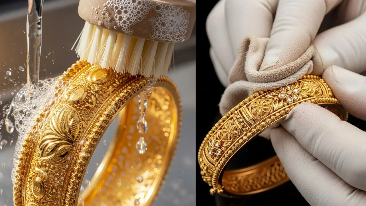 Best way to clean gold kada without damage Best way to clean gold kada without damage