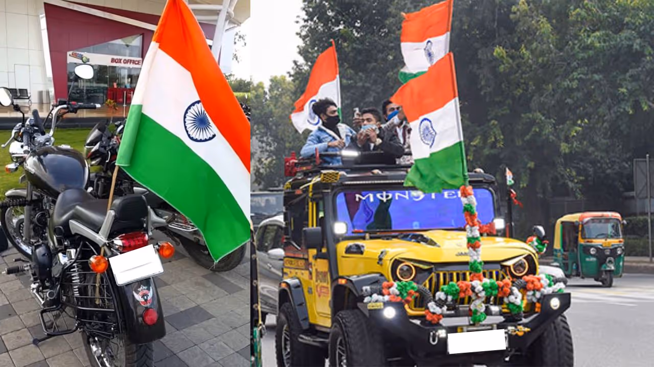 Indian flag and Logo Indian flag and Logo