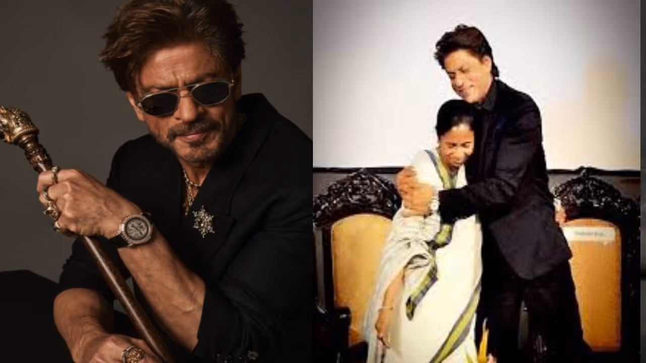 Shahrukh Khan Mamta Banerjee File Pic Shahrukh Khan Mamta Banerjee File Pic