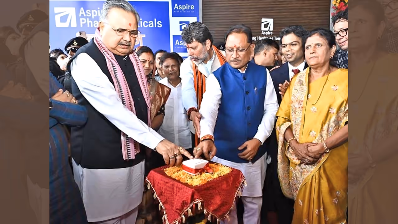 Vishnu Deo Sai inaugurated newly constructed unit of Aspire Pharmaceuticals Vishnu Deo Sai inaugurated newly constructed unit of Aspire Pharmaceuticals