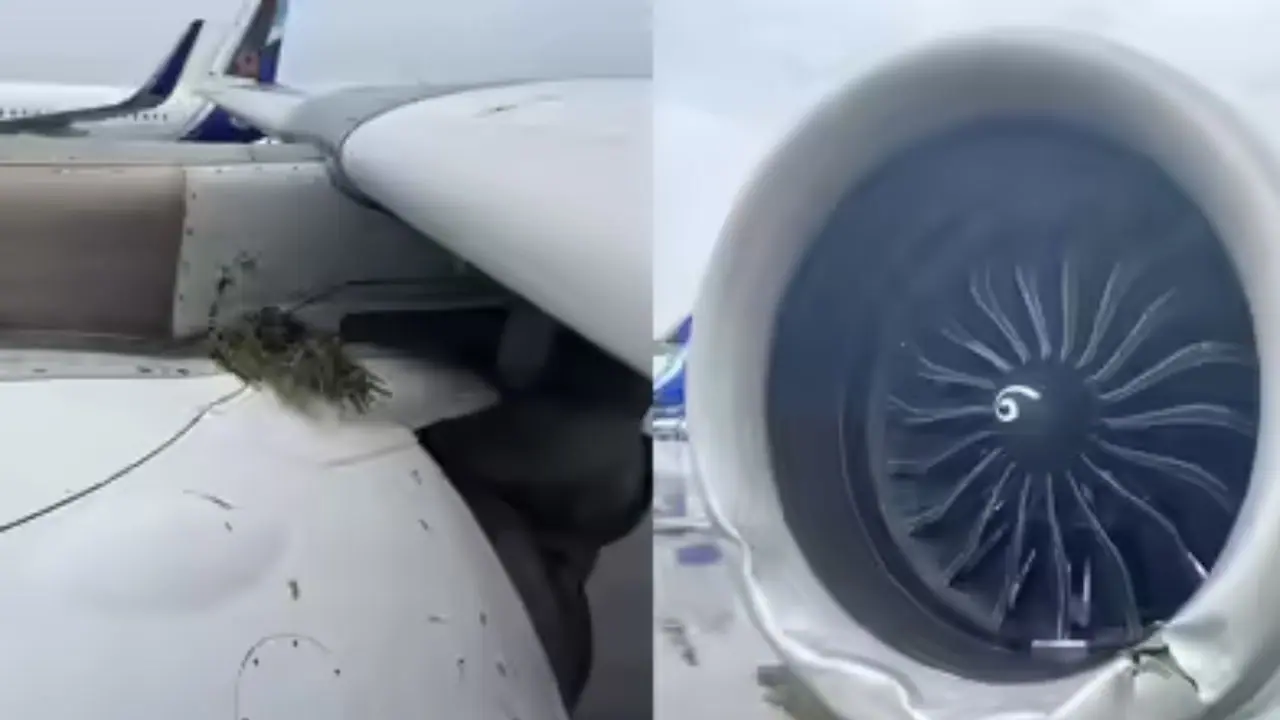 रनवे से फिसला एयर इंडिया का विमान रनवे से फिसला एयर इंडिया का विमान