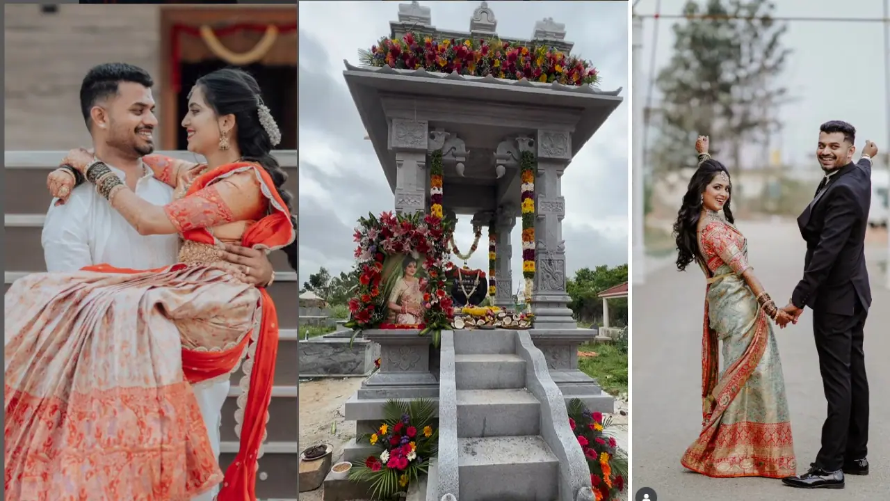 kannada prashanth and harshita love story marriage accident kannada prashanth and harshita love story marriage accident