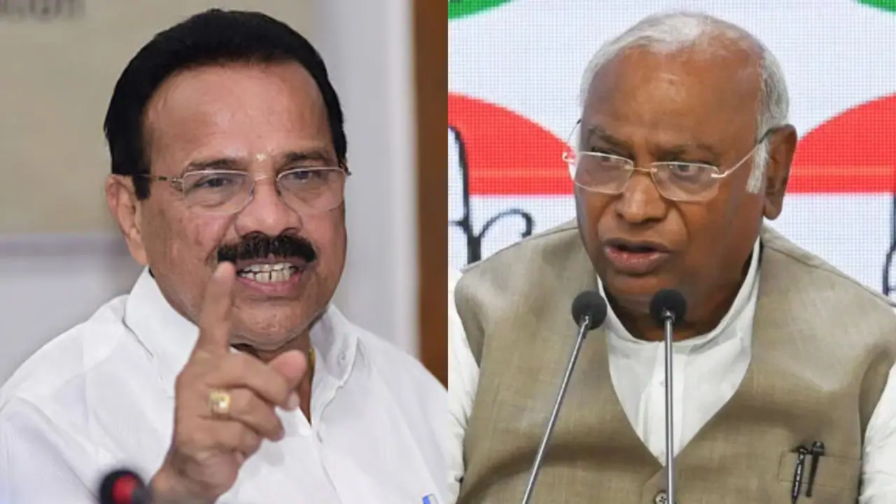 Mallikarjun Kharge and DV Sadananda gowda