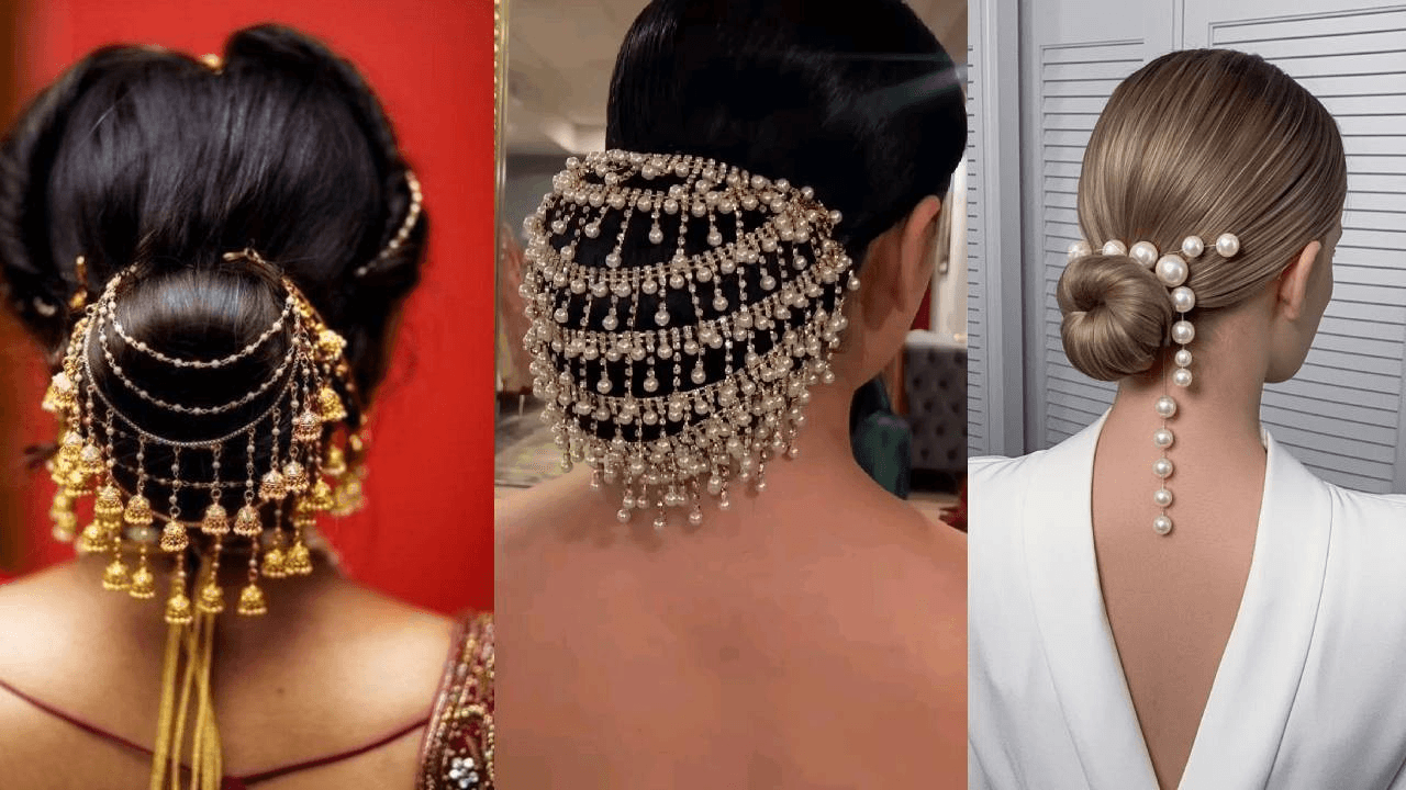 Hair Accessories idea for hair bun Hair Accessories idea for hair bun