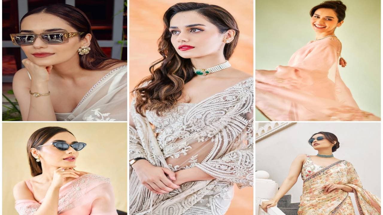 Manushi Chhillar Traditional Sarees Manushi Chhillar Traditional Sarees