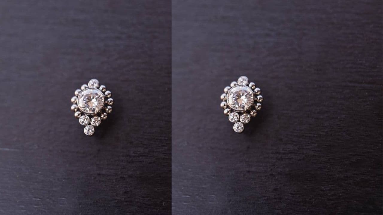 Stylish silver nose pin design under 500 for daily wear