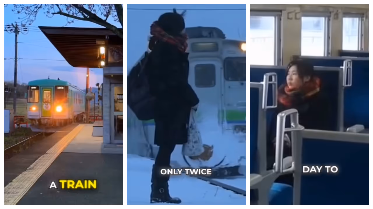 train that runs daily exclusively for a student in japan