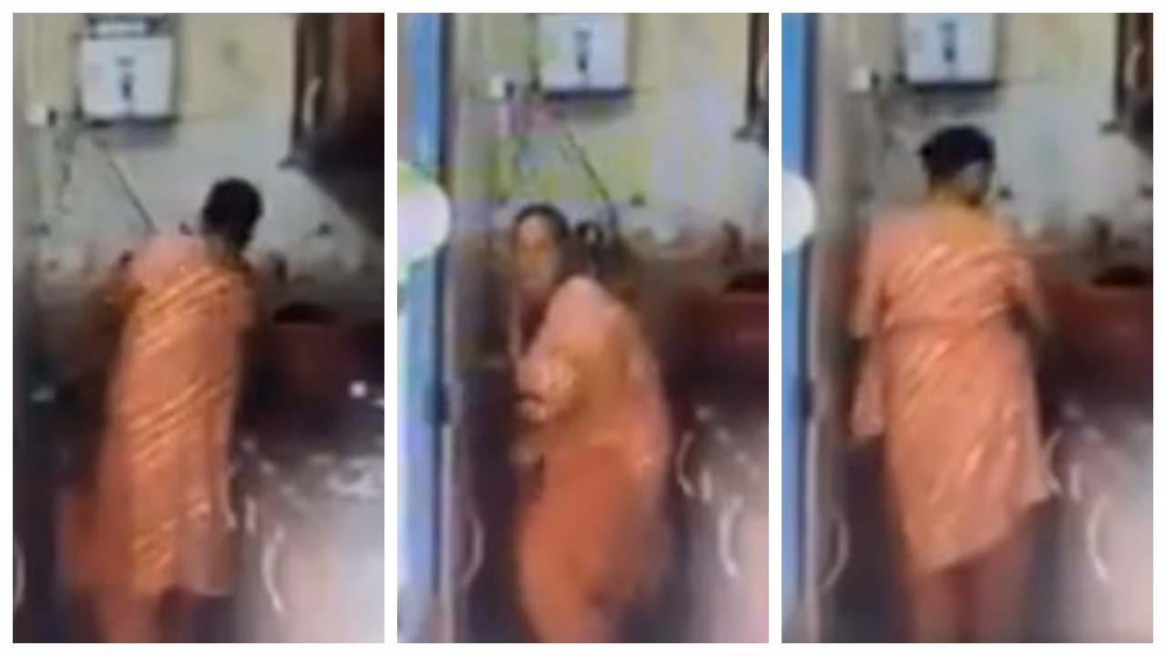 maid cought urinating on utensils