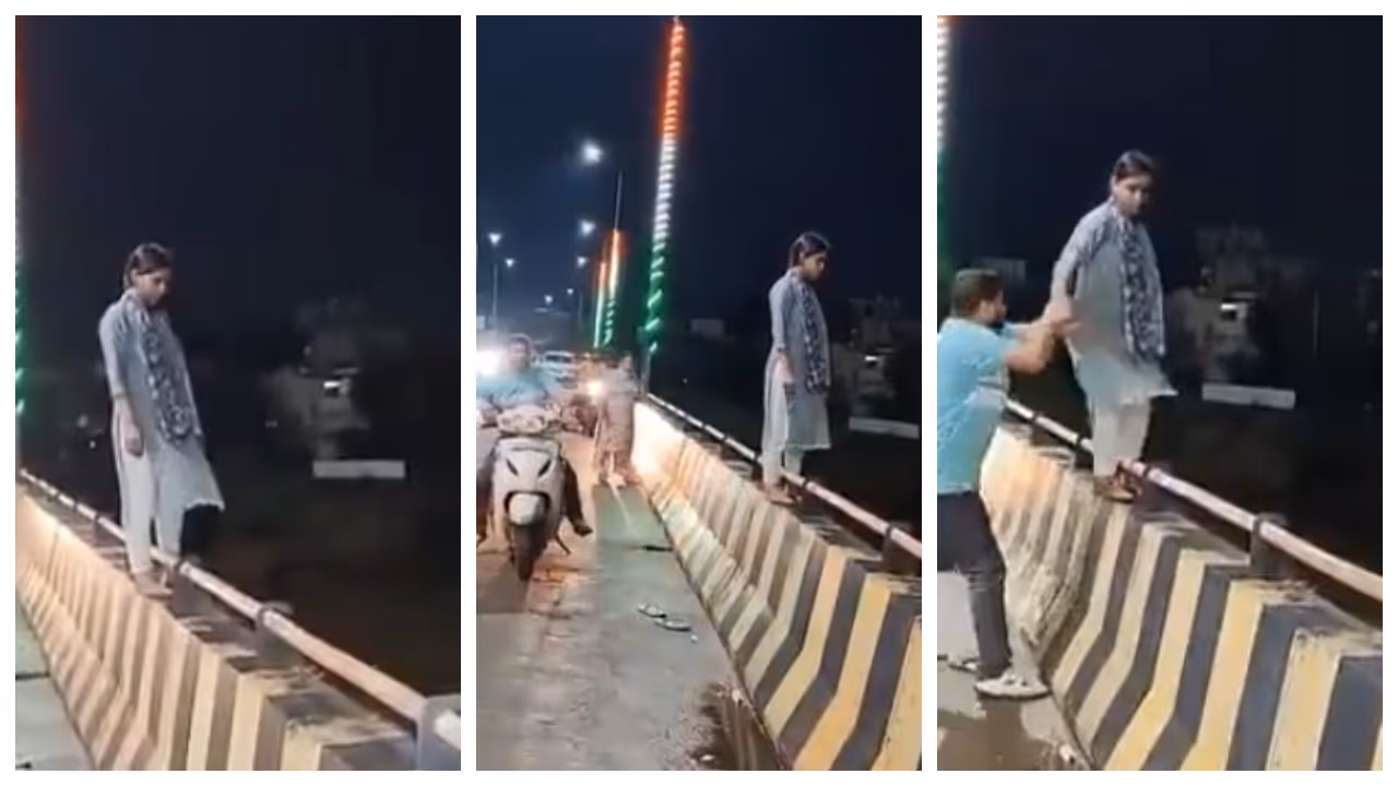 woman attempted suicide by jumping into the river