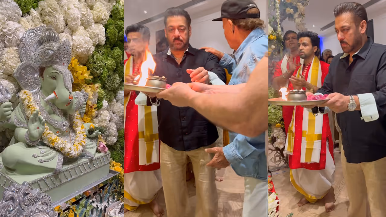 Salman Khan Ganesh Aarti Viral Video
