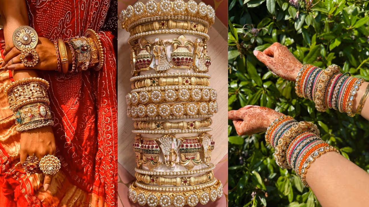 Rajwadi bangle set designs for Navratri 2025 Rajwadi bangle set designs for Navratri 2025