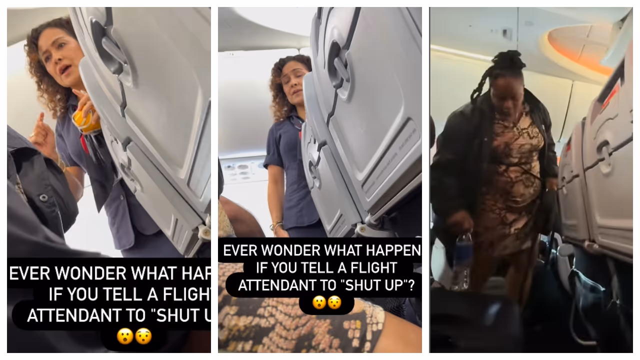 passenger tell the flight attendant shut up passenger tell the flight attendant shut up