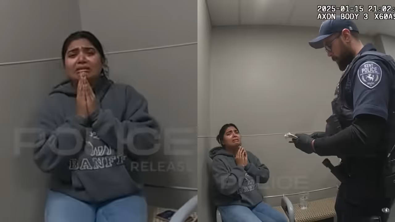 Indian woman sobbing