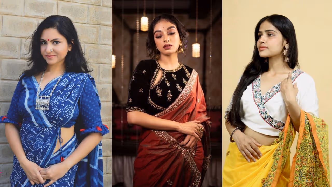 Modern angrakha blouse design for Navratri festival Modern angrakha blouse design for Navratri festival