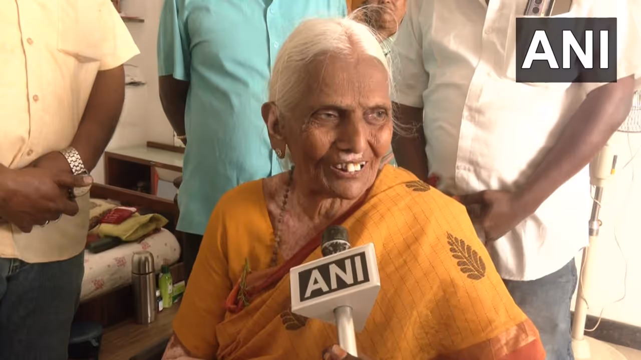 CP Radhakrishnan Mother Janaki Ammal