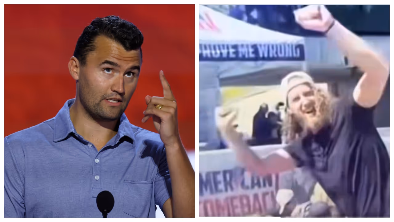 Stranger Celebrating Moments After Charlie Kirk Shoot and dead