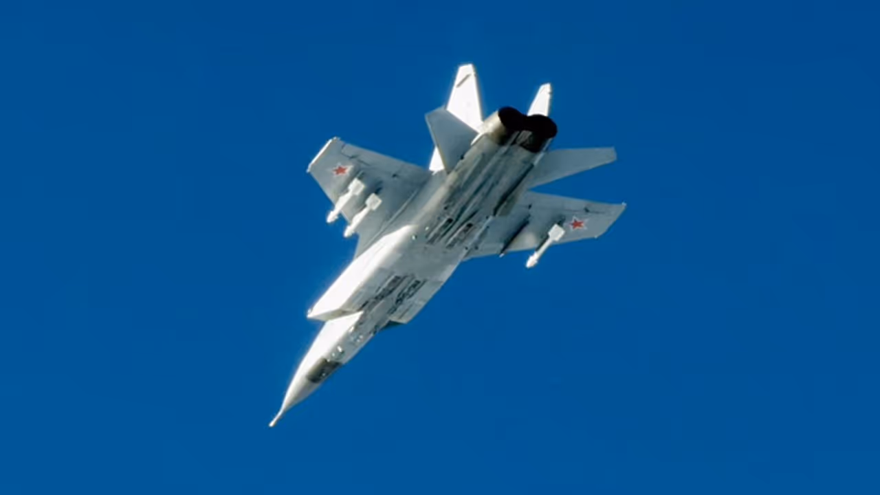 Russian MiG 31 fighter jet