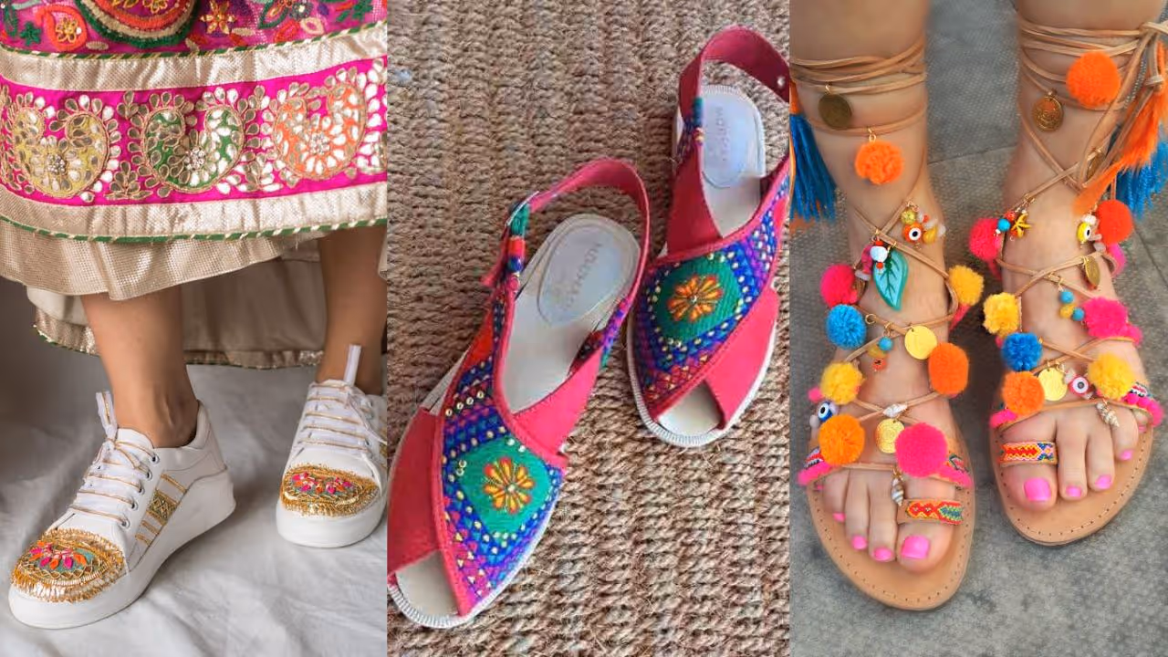perfect footwear for Garba