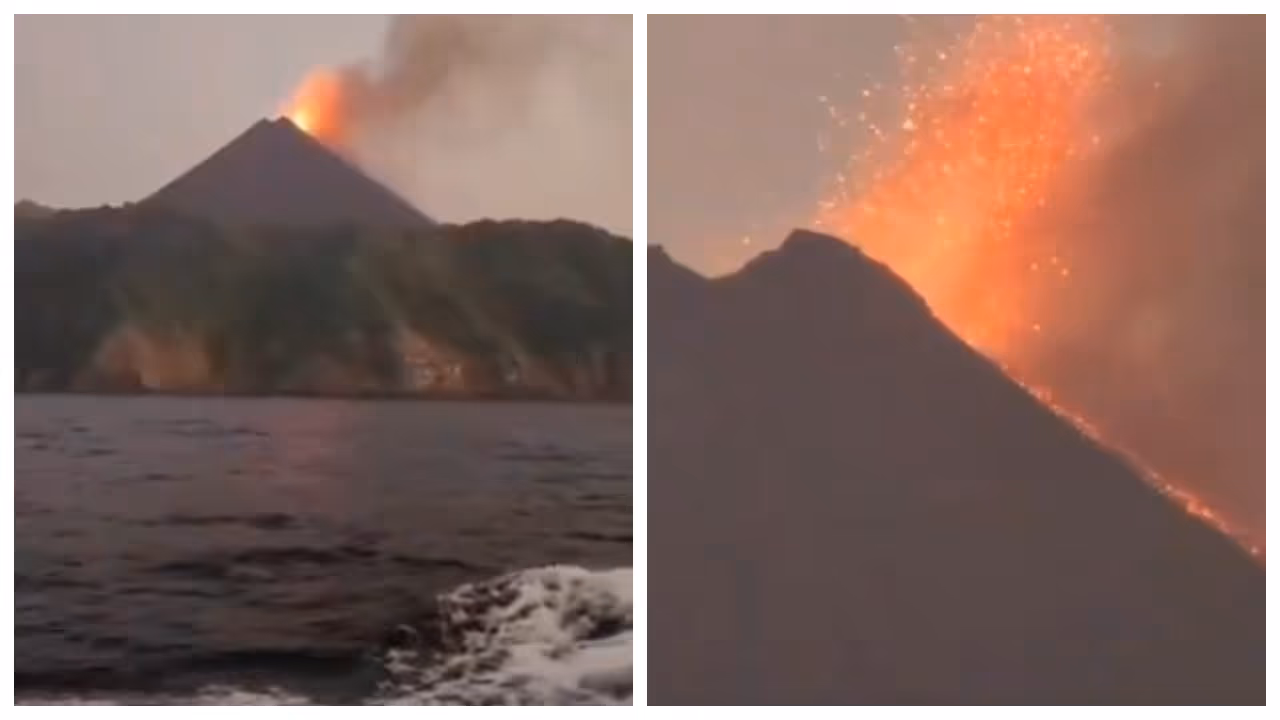 active volcano on Barren Island