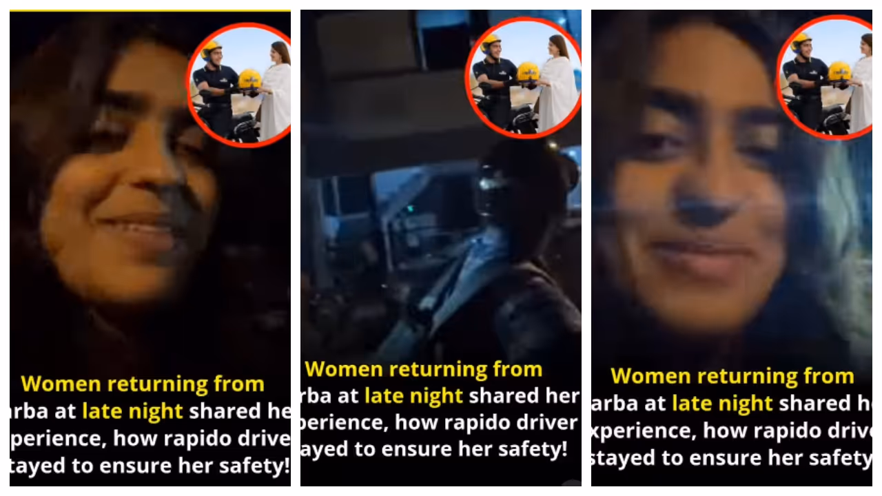 Rapido driver accompanied a woman who was stranded at midnight