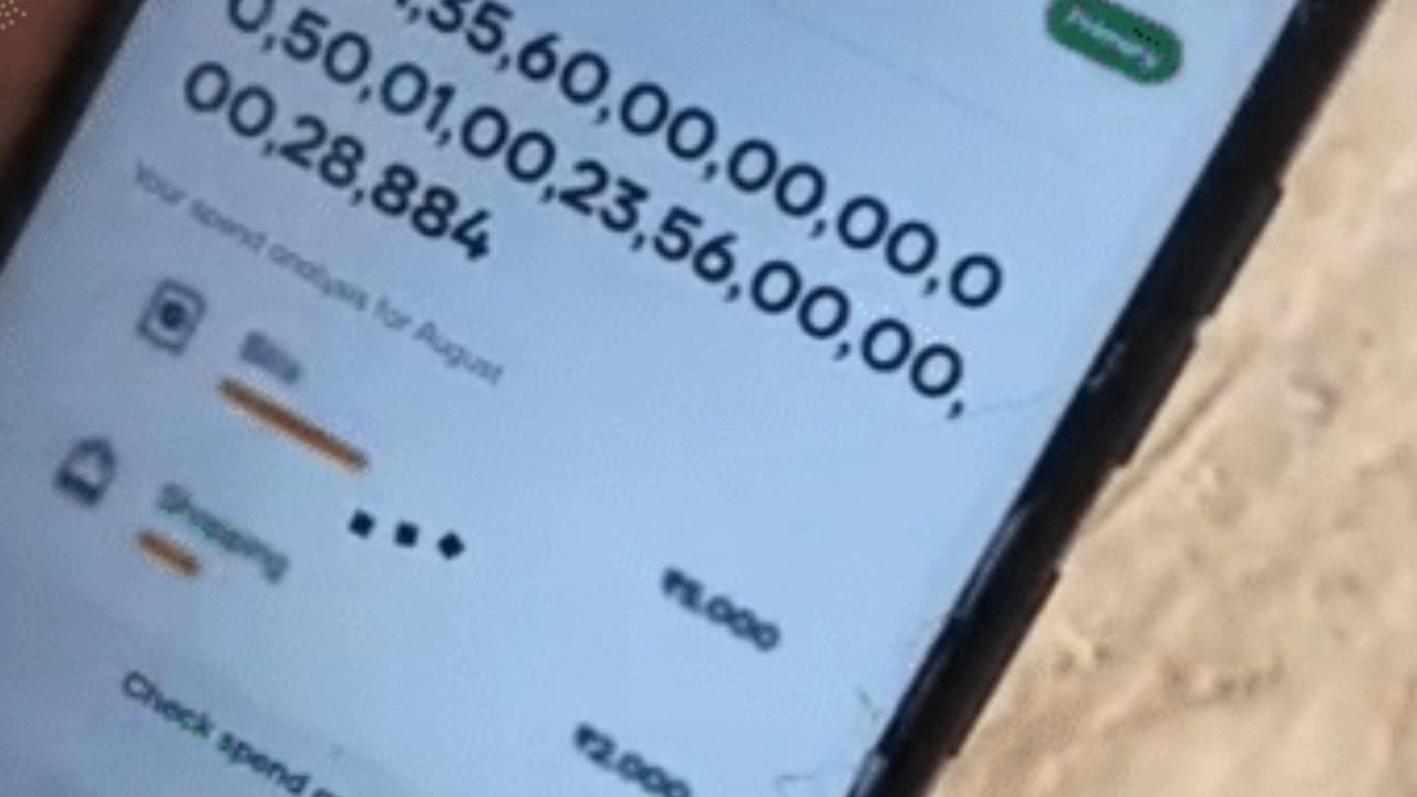 Bank account balance