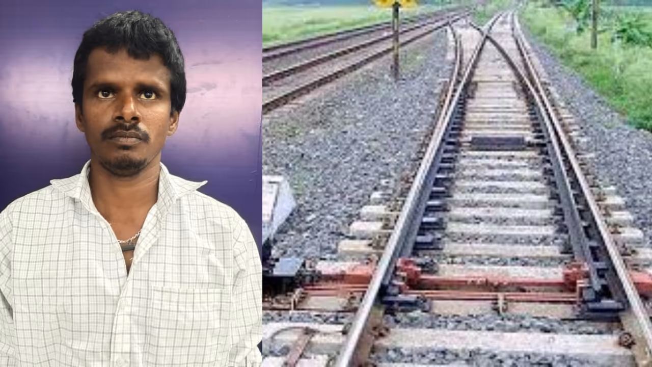 railway track signal point railway track signal point