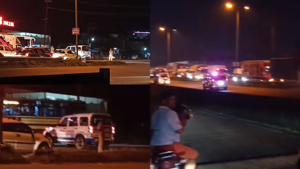 Thrissur traffic block