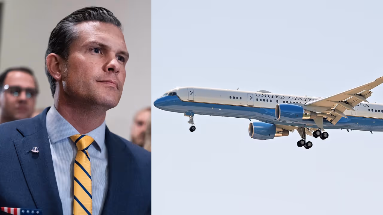  Pete Hegseth Airforce flight 