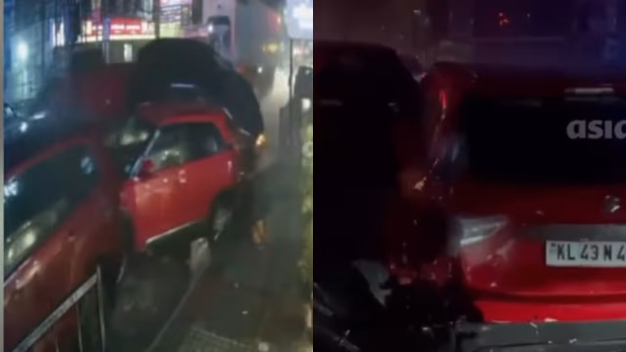 Drunk driving accident in Kochi Drunk driving accident in Kochi