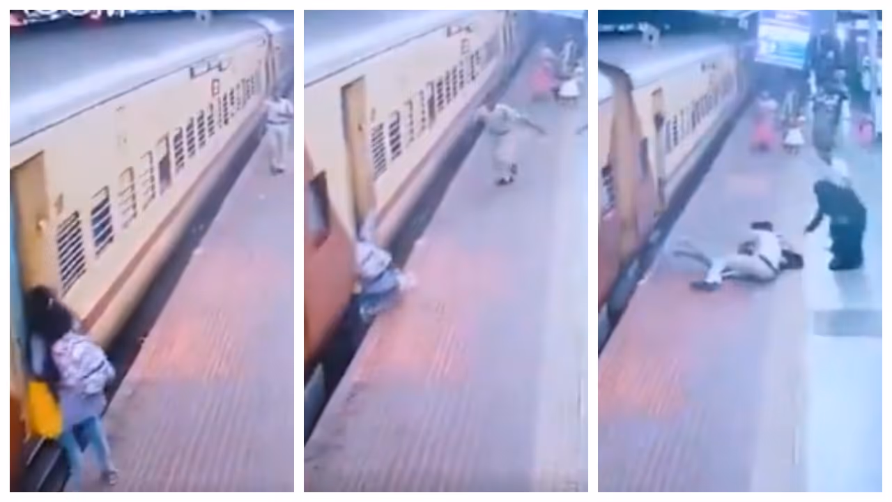 RPF Staff Save Woman at Erode Junction RPF Staff Save Woman at Erode Junction