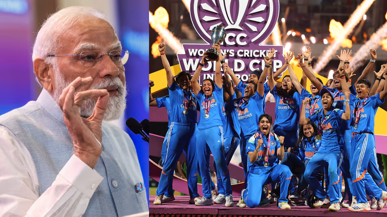 PM Modi Indian Womens Team PM Modi Indian Womens Team