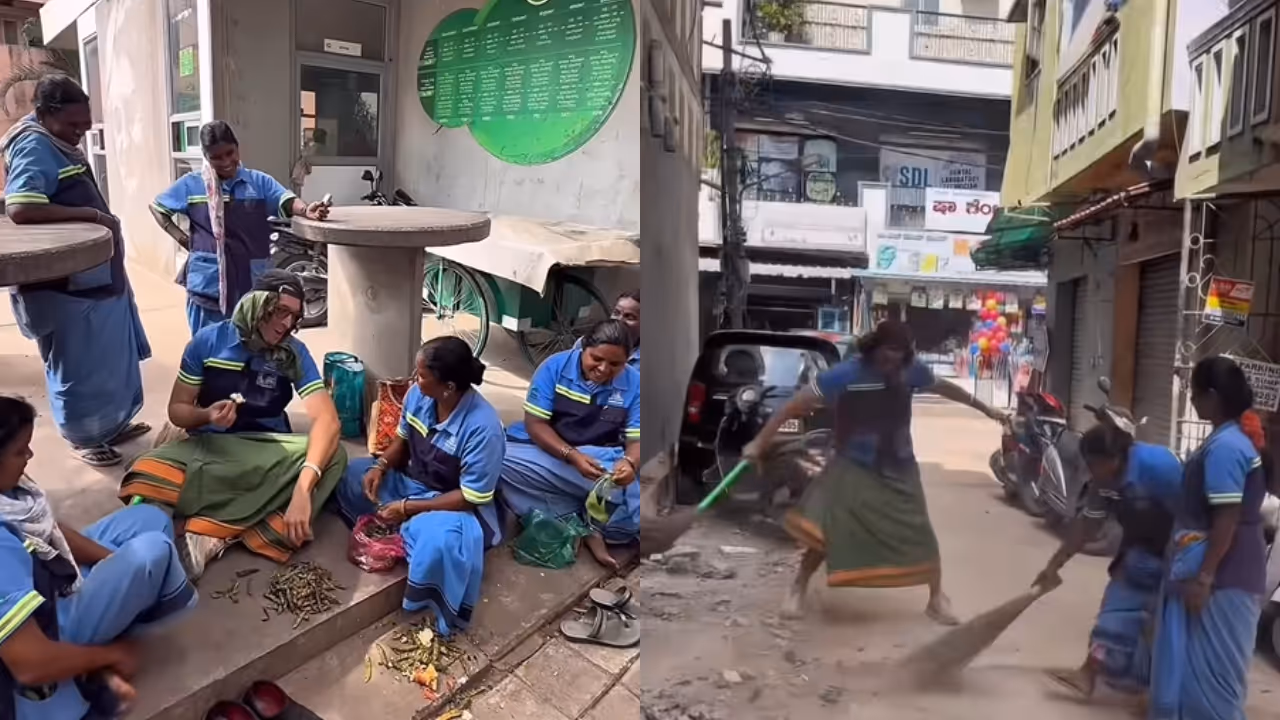 US Man Joins BBMP Workers