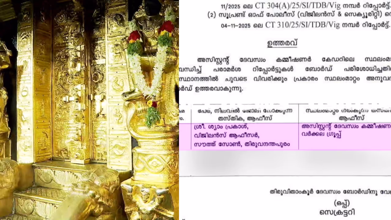 sabarimala gold theft