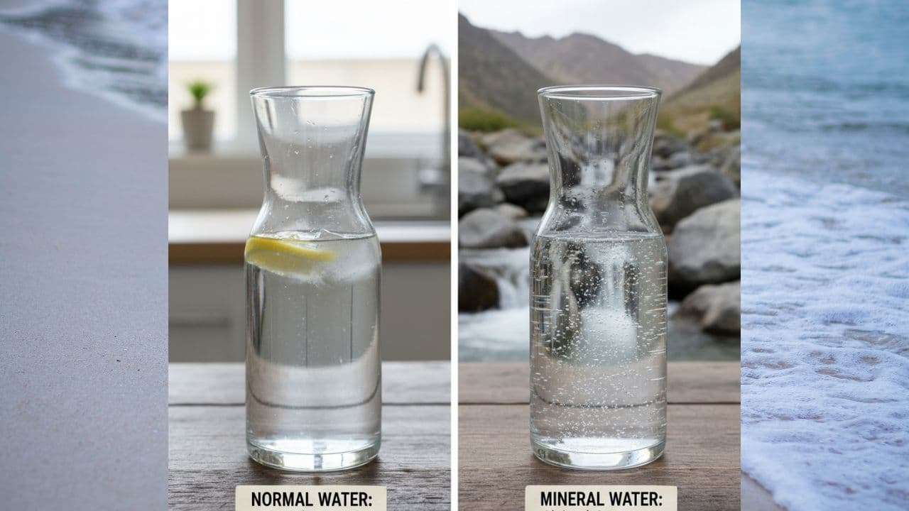 Normal vs Mineral Water Difference